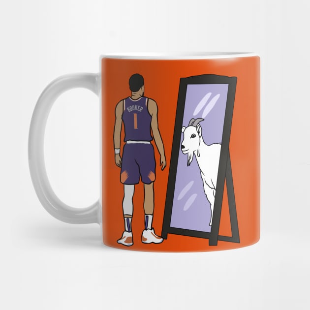 Devin Booker Mirror GOAT by rattraptees